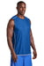 Sport-Tek T555 Mens Moisture Wicking Mesh Reversible Tank Top True Royal Blue Model 3q