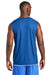 Sport-Tek T555 Mens Moisture Wicking Mesh Reversible Tank Top True Royal Blue Model Back