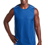 Sport-Tek Mens Moisture Wicking Mesh Reversible Tank Top - True Royal Blue