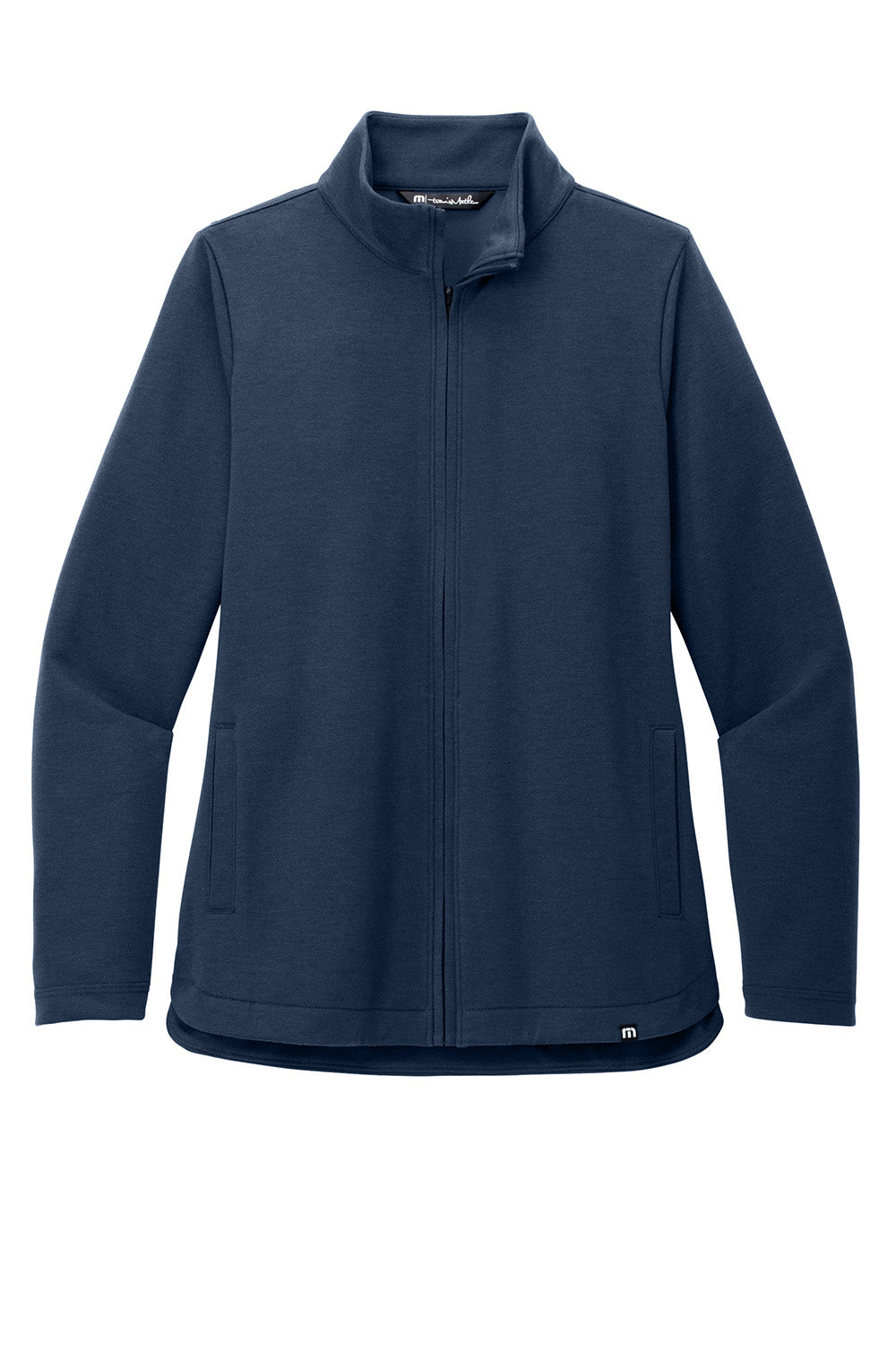 TravisMathew TM1LD001 Womens Coveside Full Zip Jacket Night Blue Flat Front