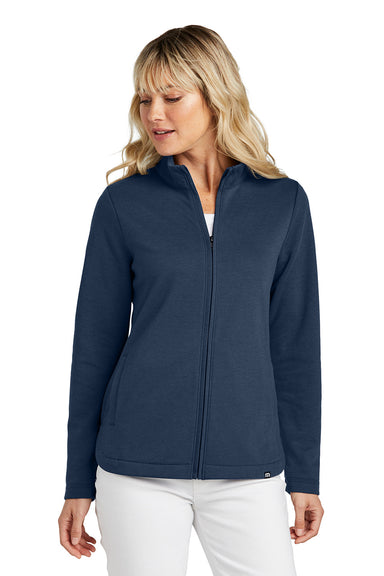 TravisMathew TM1LD001 Womens Coveside Full Zip Jacket Night Blue Model Front