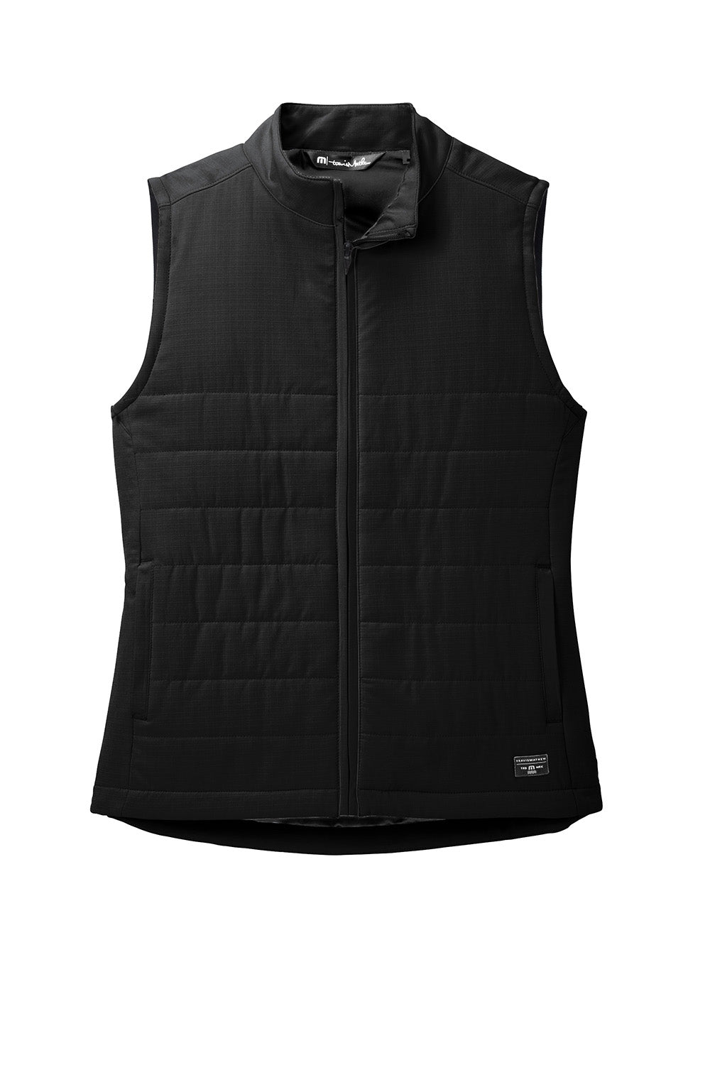 TravisMathew TM1LD002 Womens Cold Bay Full Zip Vest Black Flat Front