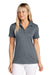 TravisMathew TM1LD005 Womens Sunnyvale Short Sleeve Polo Shirt Heather Night Blue Model Front