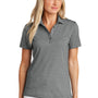 TravisMathew Womens Sunnyvale Wrinkle Resistant Short Sleeve Polo Shirt - Heather Dark Grey - New