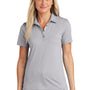 TravisMathew Womens Sunnyvale Wrinkle Resistant Short Sleeve Polo Shirt - Heather Light Grey - New