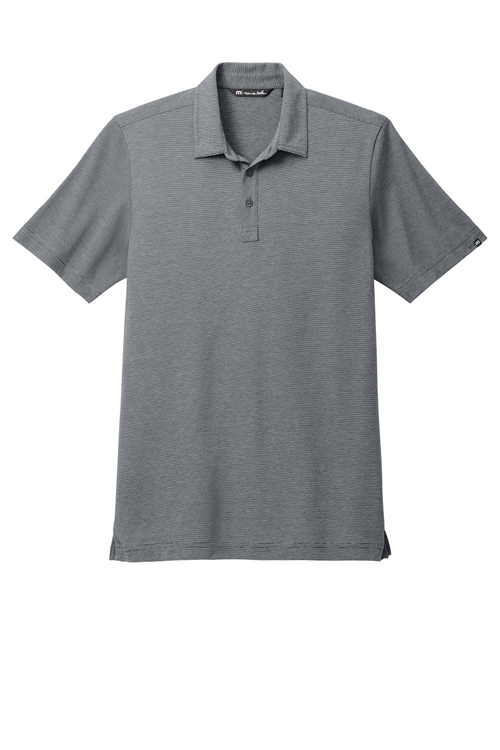 TravisMathew TM1MAA369 Mens Sunnyvale Short Sleeve Polo Shirt Heather Dark Grey Flat Front