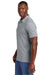 TravisMathew TM1MAA369 Mens Sunnyvale Short Sleeve Polo Shirt Heather Light Grey Model Side