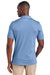 TravisMathew TM1MAA369 Mens Sunnyvale Short Sleeve Polo Shirt Heather Strong Blue Model Back