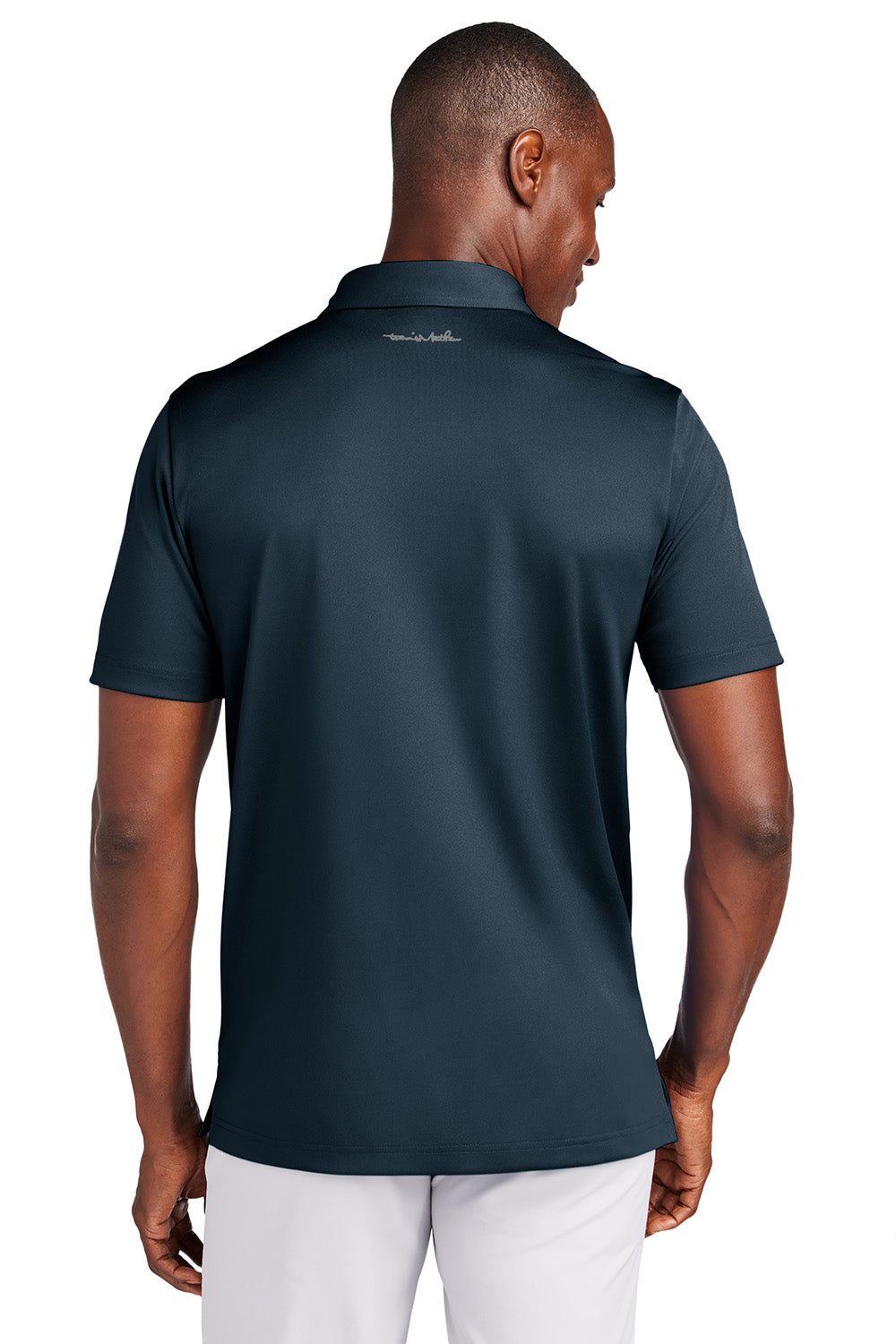 TravisMathew TM1MAA370 Mens Cabana Short Sleeve Polo Shirt Night Blue Model Back