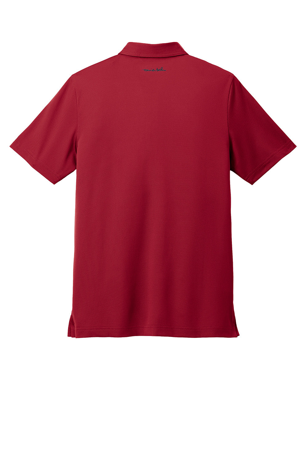 TravisMathew TM1MAA370 Mens Cabana Short Sleeve Polo Shirt Crimson Red Flat Back