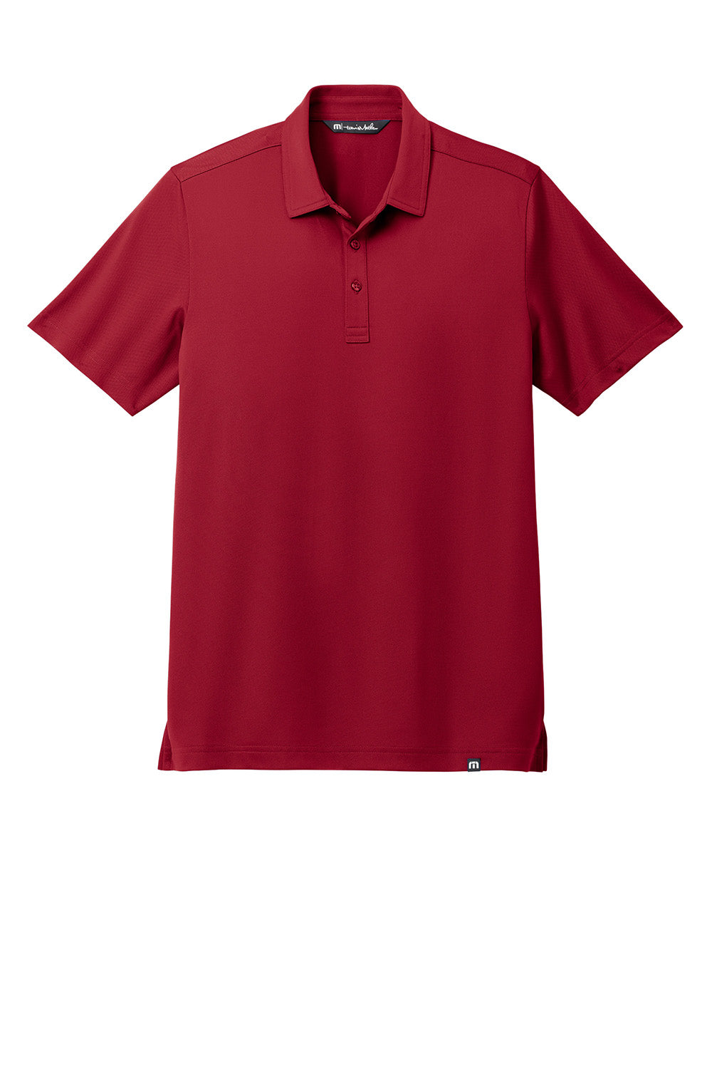 TravisMathew TM1MAA370 Mens Cabana Short Sleeve Polo Shirt Crimson Red Flat Front