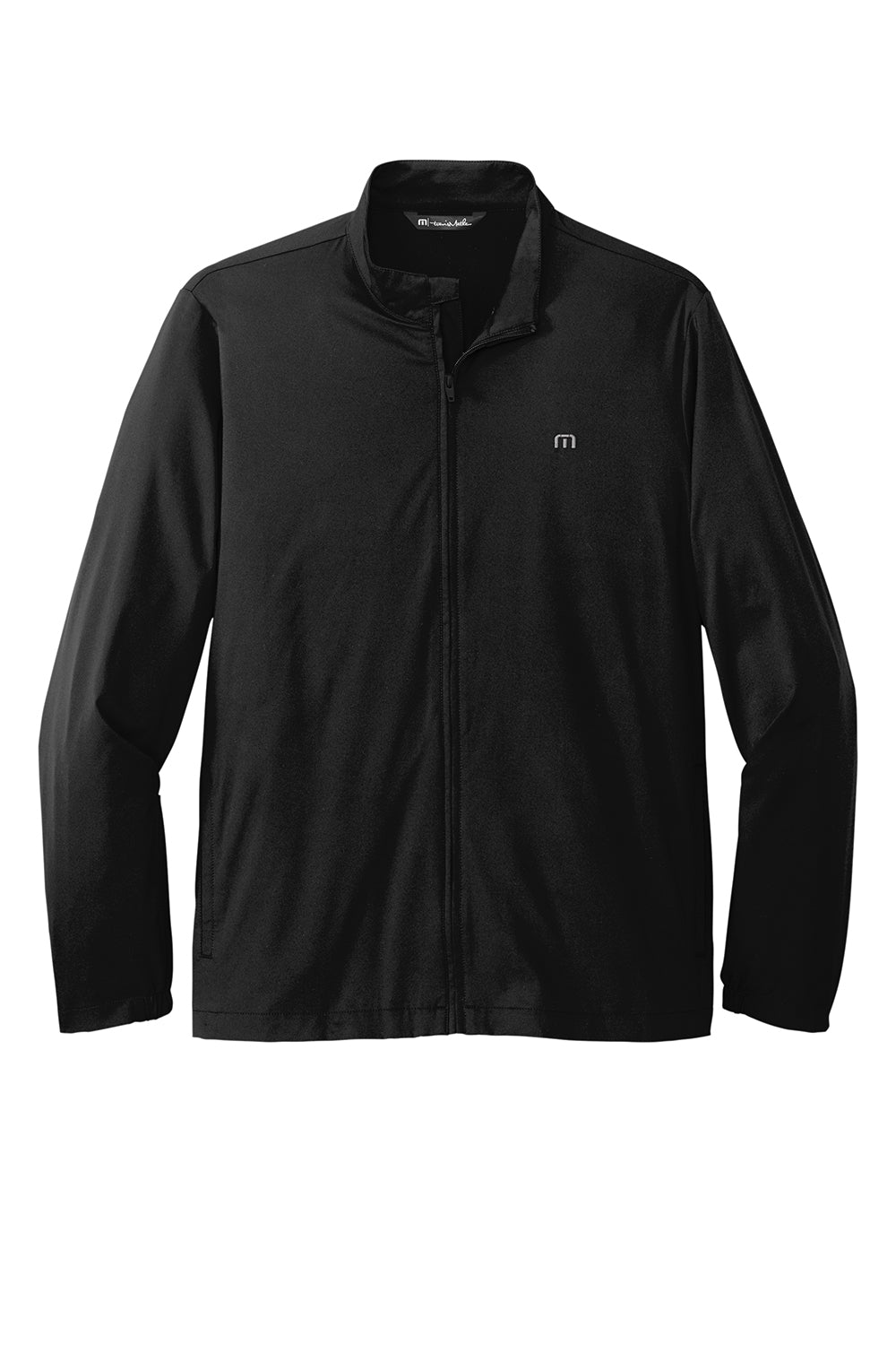 TravisMathew TM1MU422 Mens Surfside Full Zip Jacket Black Flat Front