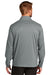 TravisMathew TM1MU422 Mens Surfside Full Zip Jacket Heather Quiet Shade Grey Model Back