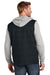 TravisMathew TM1MZ336 Mens Tides Up Full Zip Hooded Jacket Black/Heather Grey Model Back