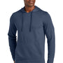 TravisMathew Mens Coveside Wrinkle Resistant Hooded Sweatshirt Hoodie w/ Pouch Pocket - Night Blue - New