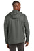 TravisMathew TM1MZ338 Mens Balboa Full Zip Hooded Jacket Heather Dark Grey Model Back