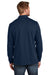 TravisMathew TM1MZ339 Mens Coveside 1/4 Zip Sweatshirt Night Blue Model Back