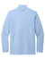 TravisMathew TM1MZ339 Mens Coveside 1/4 Zip Sweatshirt Heather Light Blue Flat Back