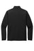 TravisMathew TM1MZ340 Mens Balboa Chest Stripe 1/4 Zip Sweatshirt Black Flat Back