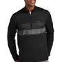 TravisMathew Mens Balboa Chest Stripe 1/4 Zip Sweatshirt w/ Pocket - Black - New