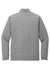 TravisMathew TM1MZ340 Mens Balboa Chest Stripe 1/4 Zip Sweatshirt Heather Dark Grey Flat Back