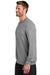 TravisMathew TM1MZ342 Mens Long Weekend Crewneck Sweatshirt Heather Light Grey Model Side