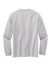 Volunteer Knitwear VL100LS Mens USA Made All American Long Sleeve Crewneck T-Shirt Heather Grey Flat Back