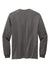 Volunteer Knitwear VL100LS Mens USA Made All American Long Sleeve Crewneck T-Shirt Steel Grey Flat Back