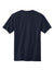 Volunteer Knitwear VL100P Mens USA Made All American Short Sleeve Crewneck T-Shirt w/ Pocket Strong Navy Blue Flat Back