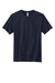 Volunteer Knitwear VL100P Mens USA Made All American Short Sleeve Crewneck T-Shirt w/ Pocket Strong Navy Blue Flat Front