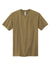 Volunteer Knitwear VL100 Mens USA Made All American Short Sleeve Crewneck T-Shirt Coyote Brown Flat Front