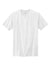 Volunteer Knitwear VL100 Mens USA Made All American Short Sleeve Crewneck T-Shirt White Flat Front