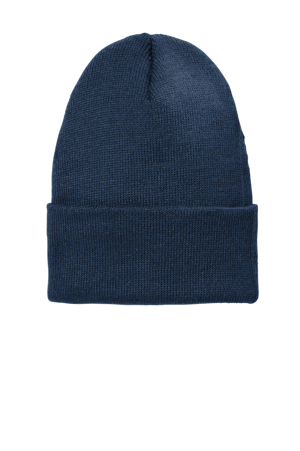 Volunteer Knitwear VL10 Mens USA Made Chore Beanie True Navy Blue Flat Front