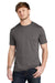 Volunteer Knitwear VL40 Mens USA Made Short Sleeve Crewneck T-Shirt Heather Steel Grey Model Front