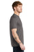 Volunteer Knitwear VL40 Mens USA Made Short Sleeve Crewneck T-Shirt Heather Steel Grey Model Side