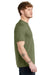 Volunteer Knitwear VL40 Mens USA Made Short Sleeve Crewneck T-Shirt Heather Military Green Model Side