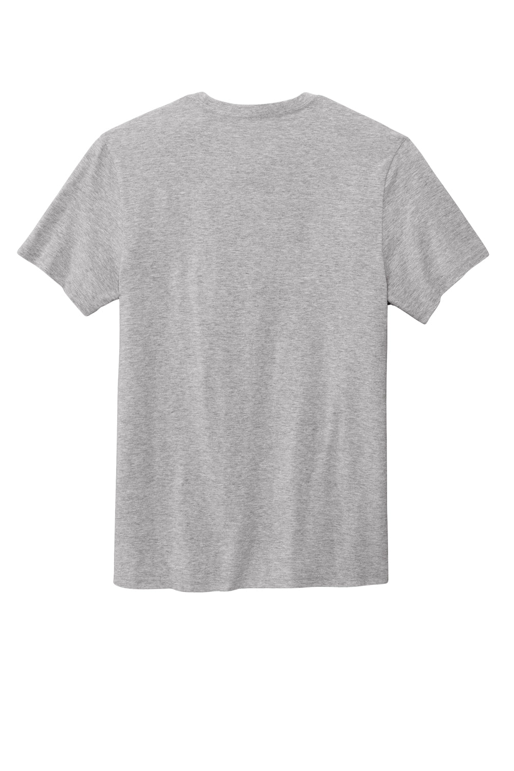 Volunteer Knitwear VL45 Mens USA Made Daily Short Sleeve Crewneck T-Shirt Heather Grey Flat Back