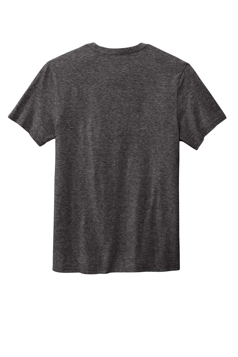 Volunteer Knitwear VL45 Mens USA Made Daily Short Sleeve Crewneck T-Shirt Heather Dark Grey Flat Back