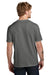 Volunteer Knitwear VL45 Mens USA Made Daily Short Sleeve Crewneck T-Shirt Steel Grey Model Back