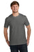 Volunteer Knitwear VL45 Mens USA Made Daily Short Sleeve Crewneck T-Shirt Steel Grey Model Front