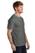 Volunteer Knitwear VL45 Mens USA Made Daily Short Sleeve Crewneck T-Shirt Steel Grey Model Side