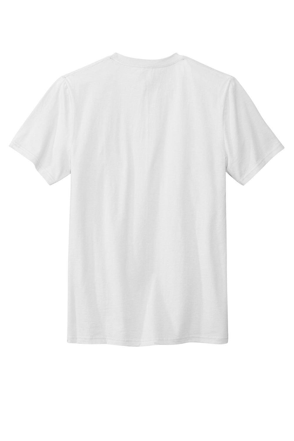 Volunteer Knitwear VL45 Mens USA Made Daily Short Sleeve Crewneck T-Shirt White Flat Back