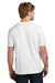 Volunteer Knitwear VL45 Mens USA Made Daily Short Sleeve Crewneck T-Shirt White Model Back