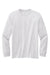 Volunteer Knitwear VL60LS Mens USA Made Chore Long Sleeve Crewneck T-Shirt Heather Grey Flat Front