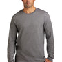 Volunteer Knitwear Mens USA Made Chore Long Sleeve Crewneck T-Shirt - Heather Dark Grey