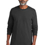 Volunteer Knitwear Mens USA Made Chore Long Sleeve Crewneck T-Shirt - Steel Grey