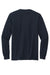 Volunteer Knitwear VL60LS Mens USA Made Chore Long Sleeve Crewneck T-Shirt Strong Navy Blue Flat Back