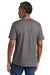 Volunteer Knitwear VL60 Mens USA Made Chore Short Sleeve Crewneck T-Shirt Heather Dark Grey Model Back