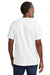 Volunteer Knitwear VL60 Mens USA Made Chore Short Sleeve Crewneck T-Shirt White Model Back