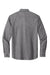 Port Authority W382 Mens Chambray Easy Care Long Sleeve Button Down Shirt w/ Pocket Deep Black Flat Back